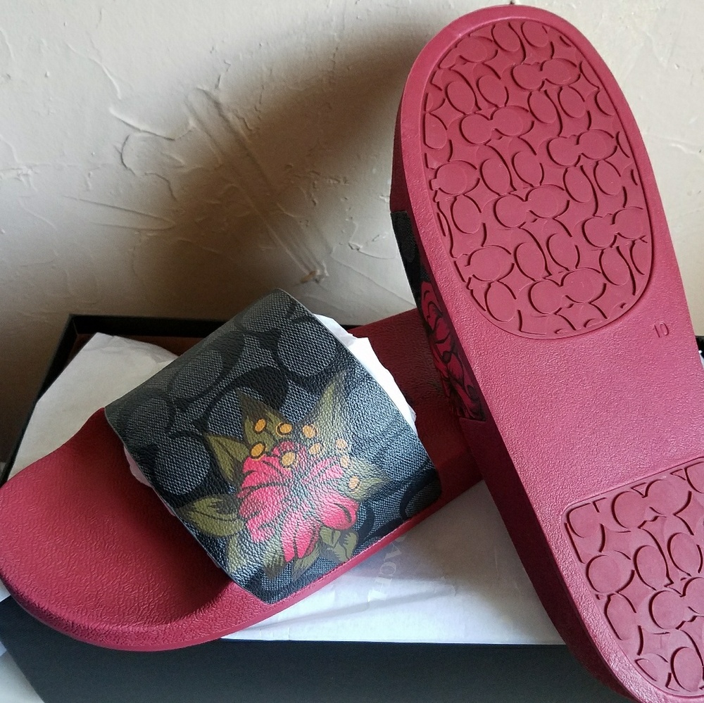 Coach Slides floral print